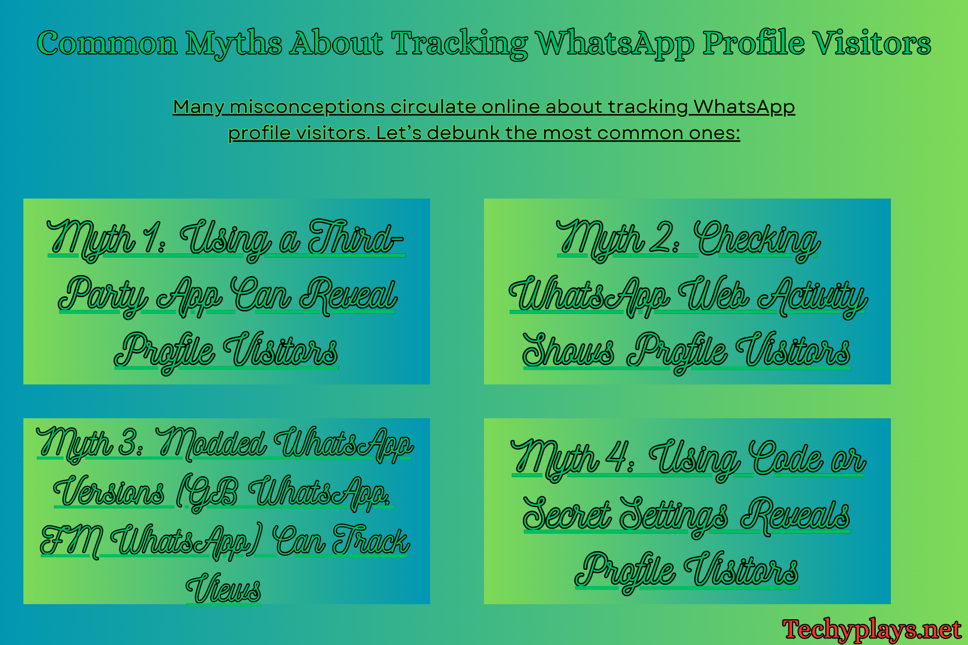 Common Myths About Tracking WhatsApp Profile Visitors