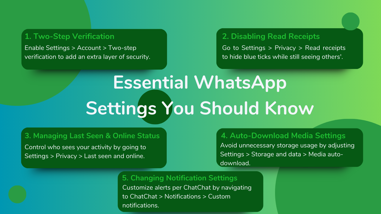 Essential WhatsApp Settings You Should Know
